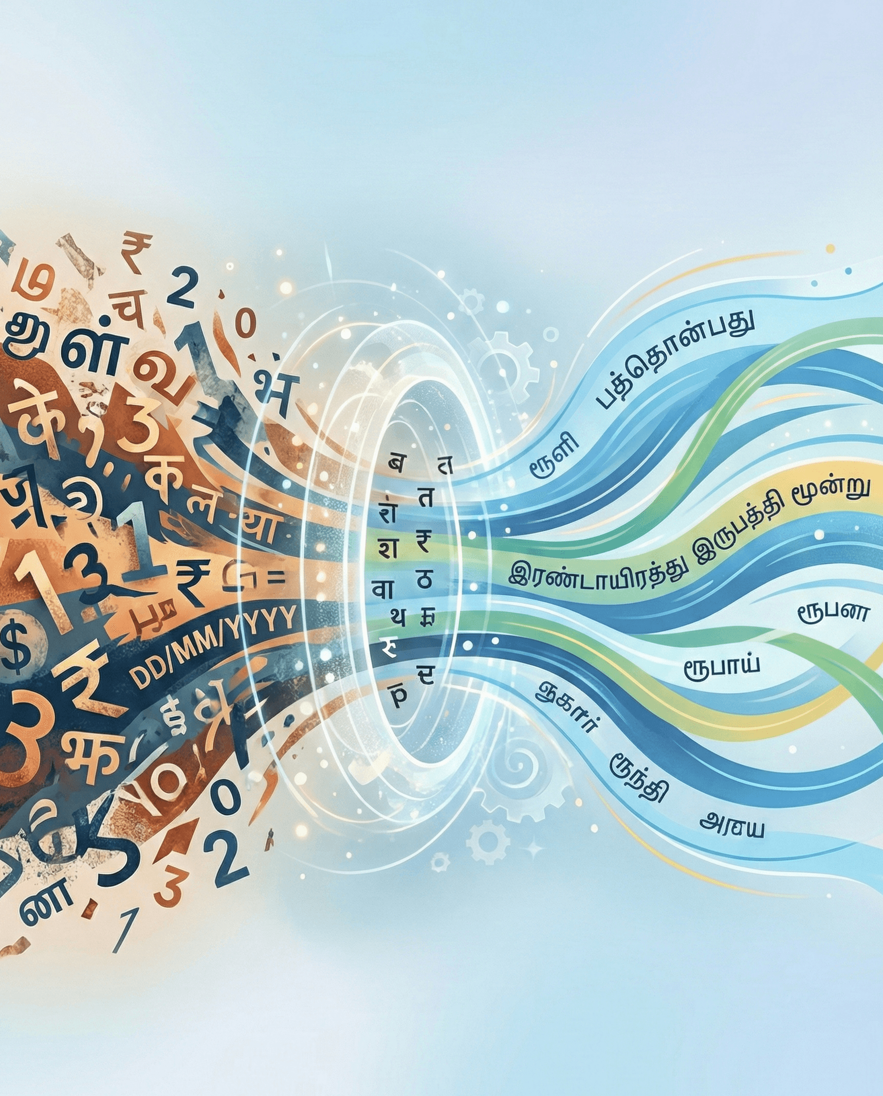 Text normalization pipeline visualization